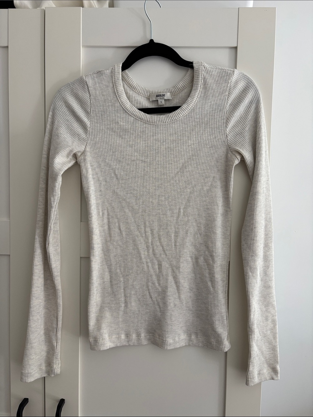 Agolde ribbed long sleeve tee